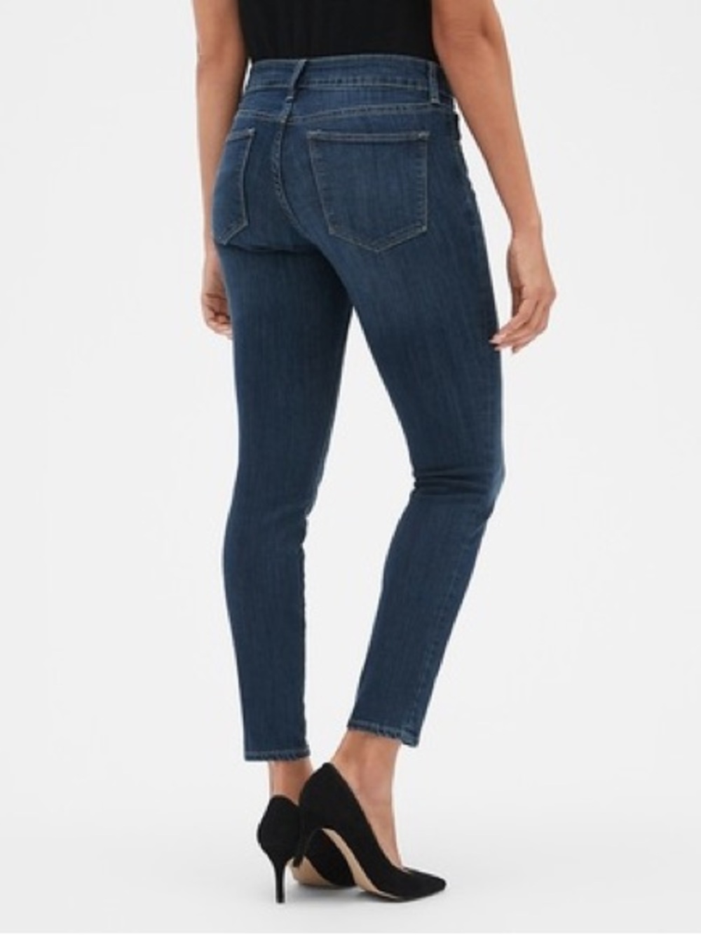 Gap Mid Rise Curvy True Skinny Jeans Medium Indigo Wash size 25/0